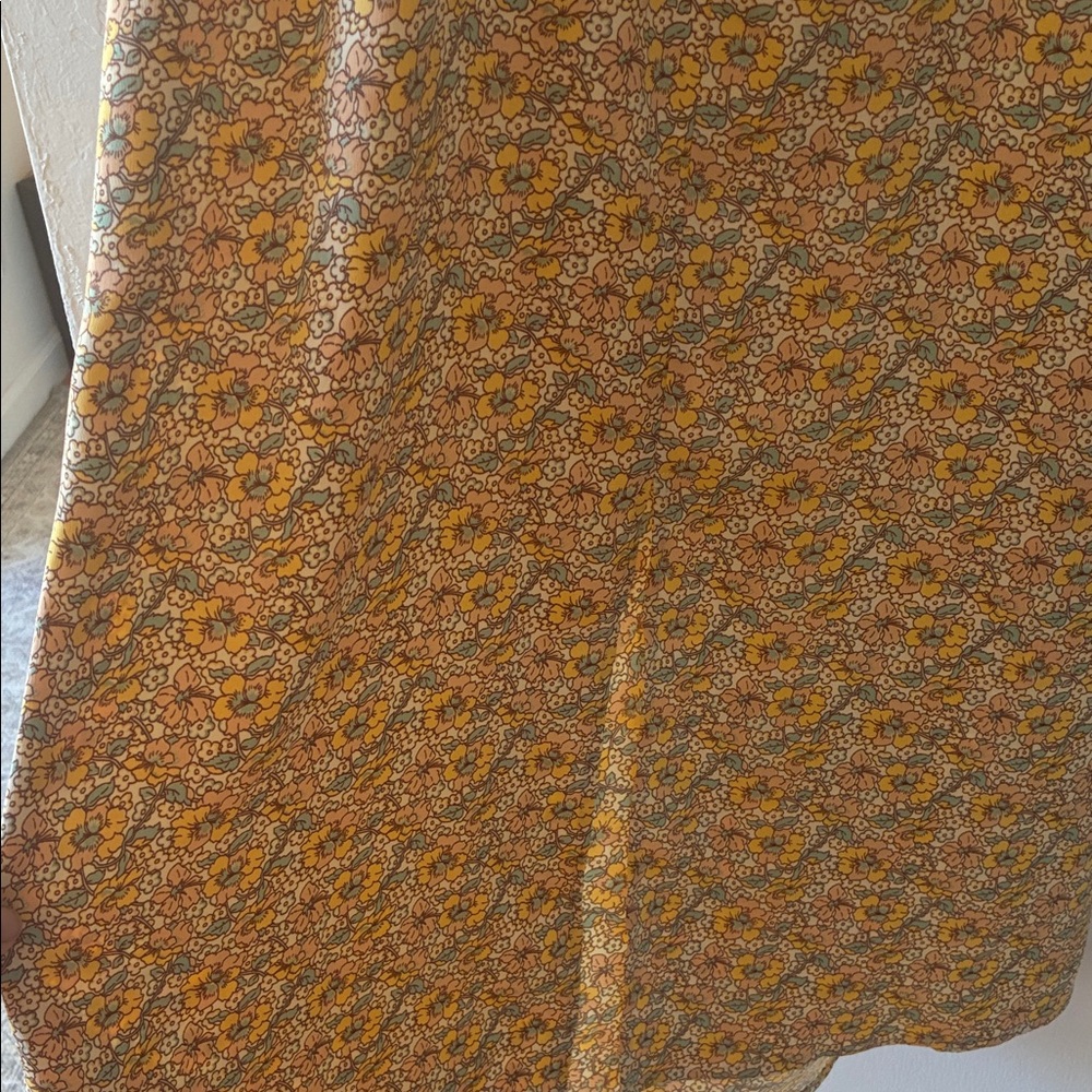 Urban Outfitters Yellow Floral Slip Midi Dress - Picture 4 of 4